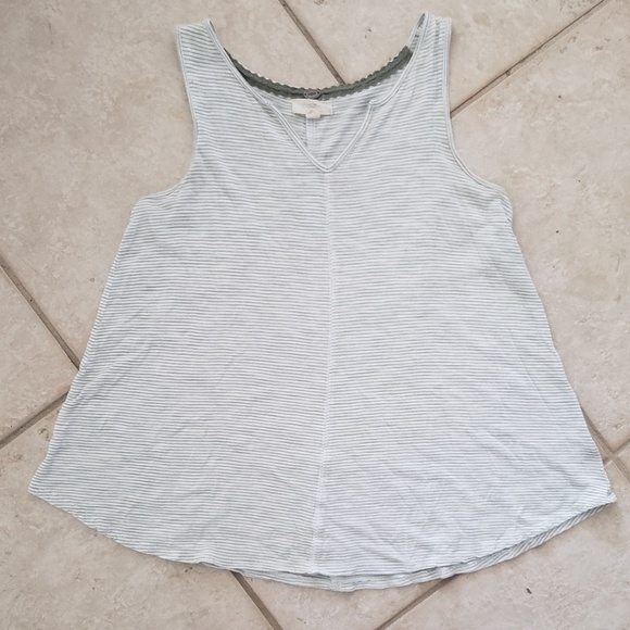 Cupio Tops - Cupio Green & White Stripe Tank Medium